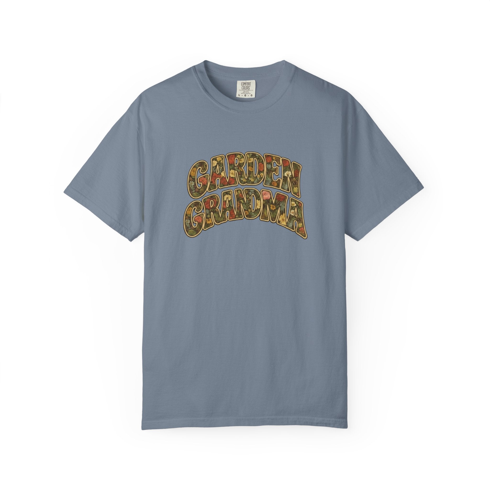 Garden Grandma Floral Design T-shirt