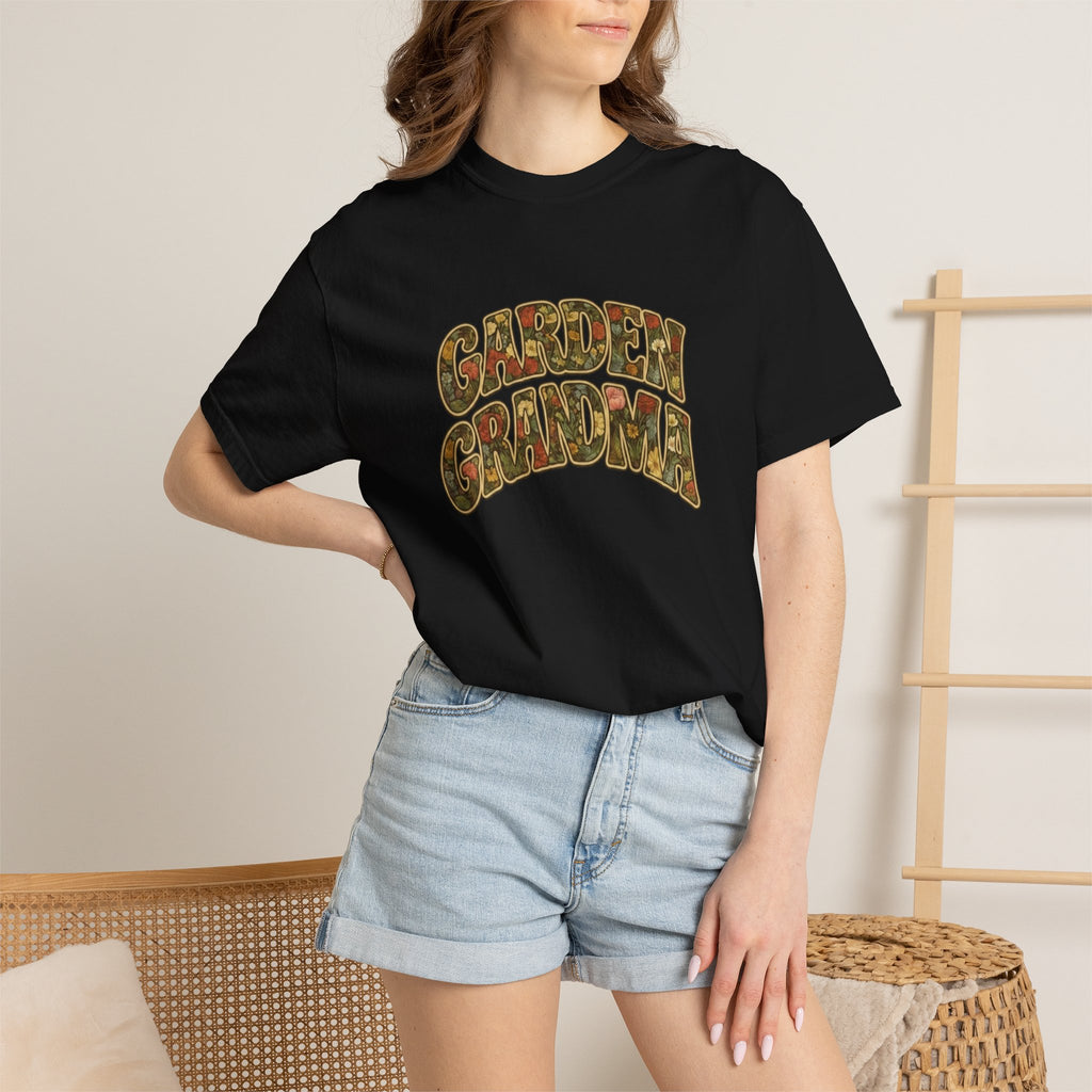 Garden Grandma Floral Design T-shirt
