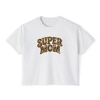 Super Mom Floral Design Women's Boxy Tee