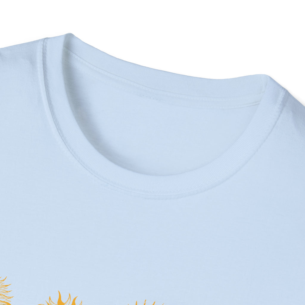Sun and Waves Graphics Unisex Softstyle T-Shirt