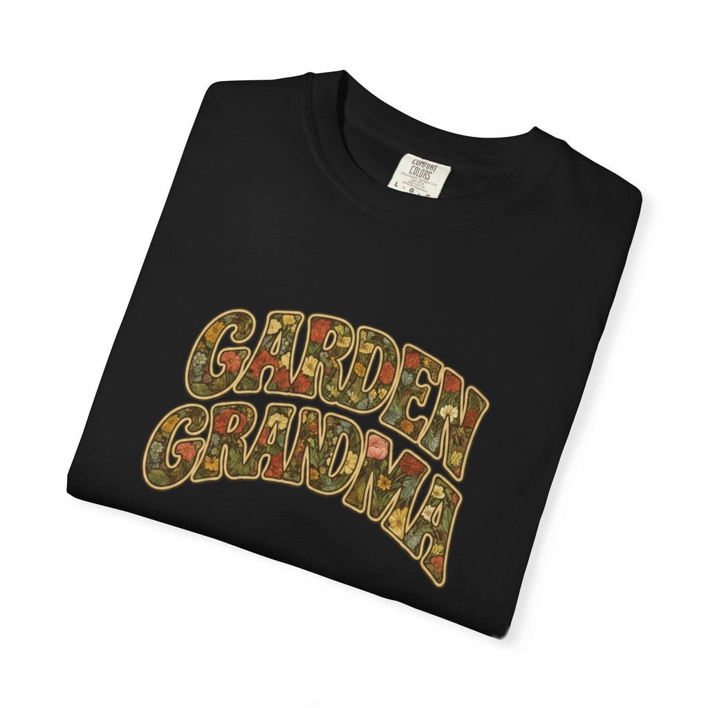 Garden Grandma Floral Design T-shirt