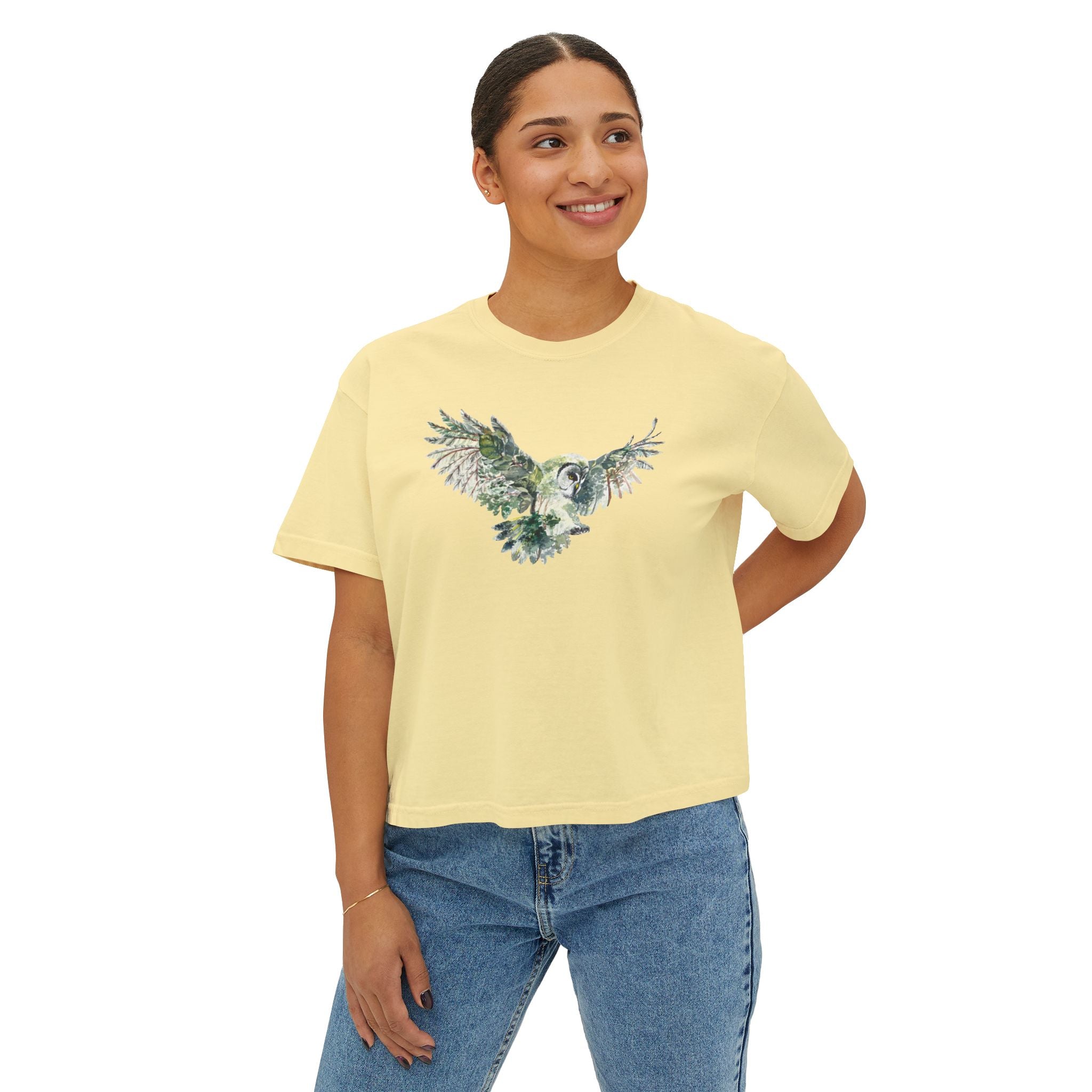 Soaring Eagle in Nature Women's Boxy Tee