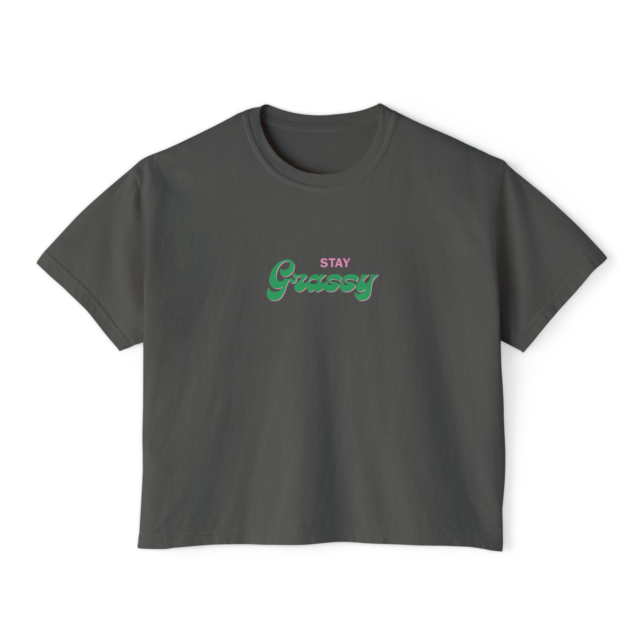 Stay Grassy Women's Boxy Tee