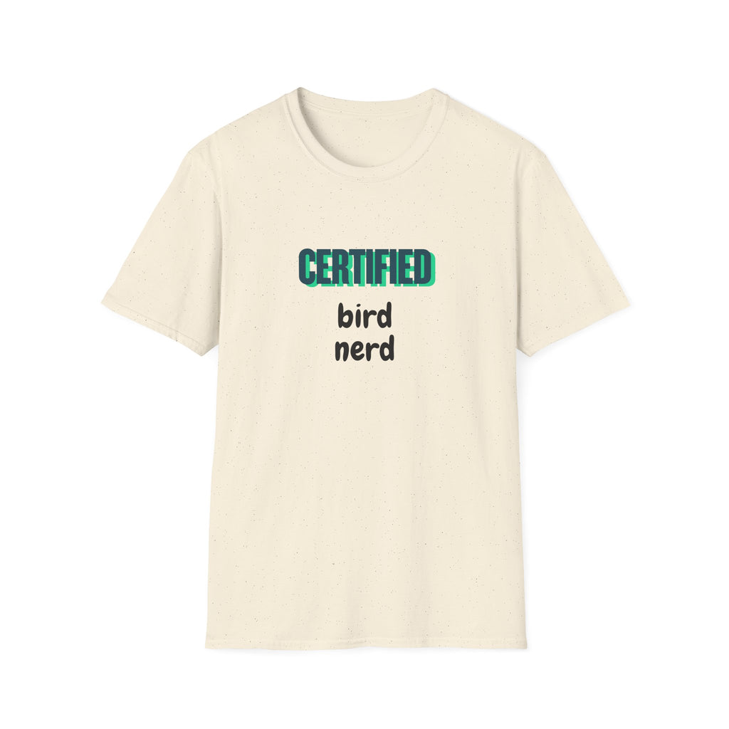 Certified Bird Nerd Unisex Softstyle T-Shirt