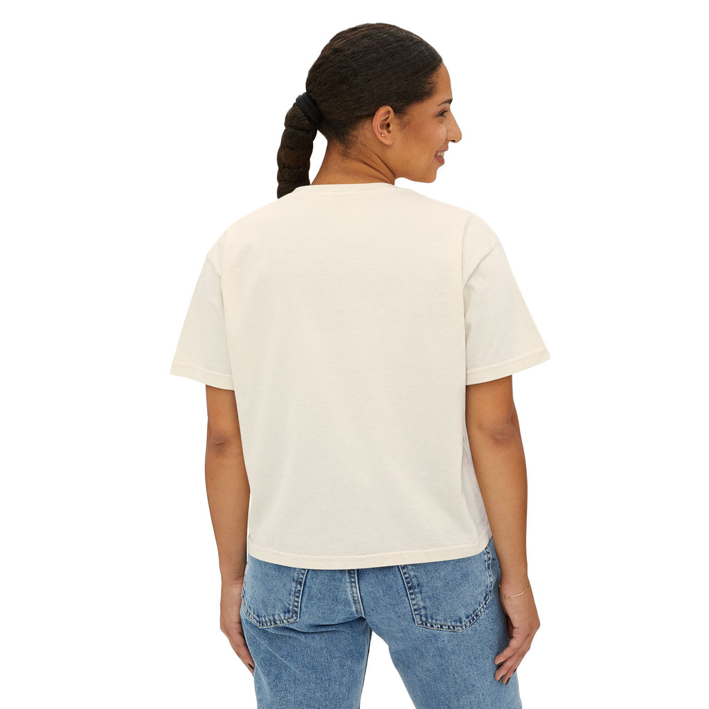 Super Mom Floral Design Women's Boxy Tee