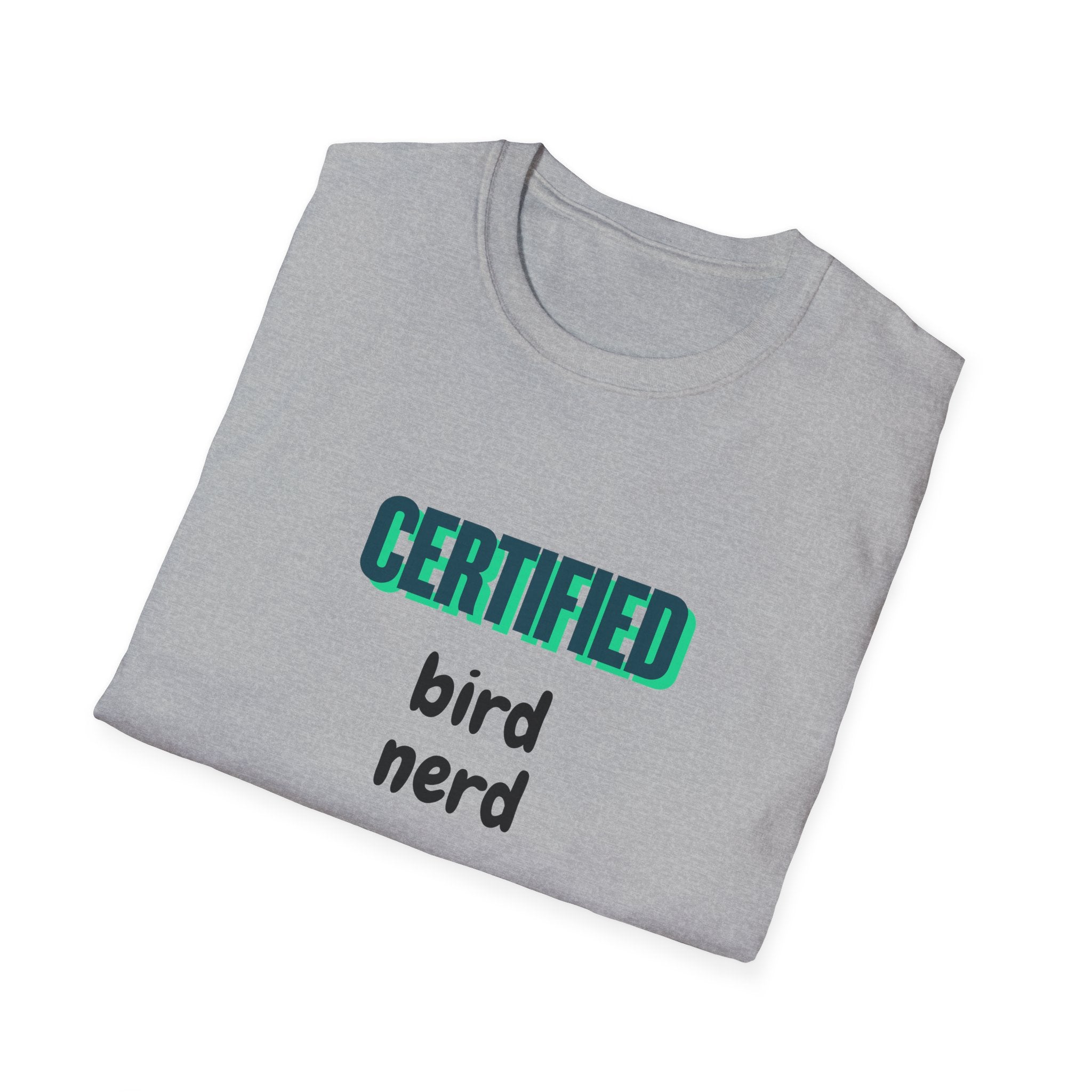 Certified Bird Nerd Unisex Softstyle T-Shirt