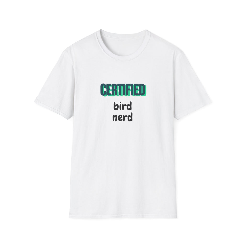 Certified Bird Nerd Unisex Softstyle T-Shirt