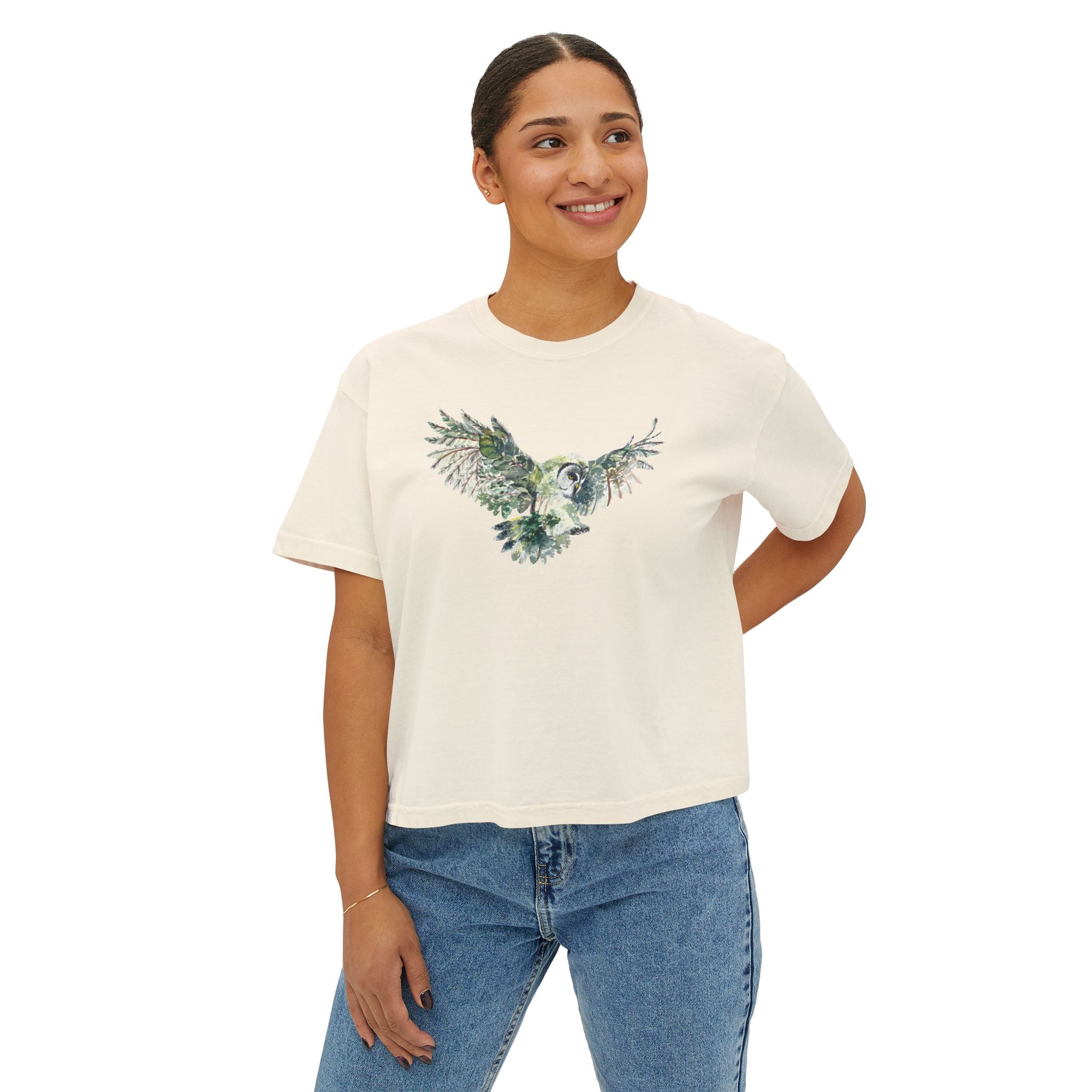 Soaring Eagle in Nature Women's Boxy Tee