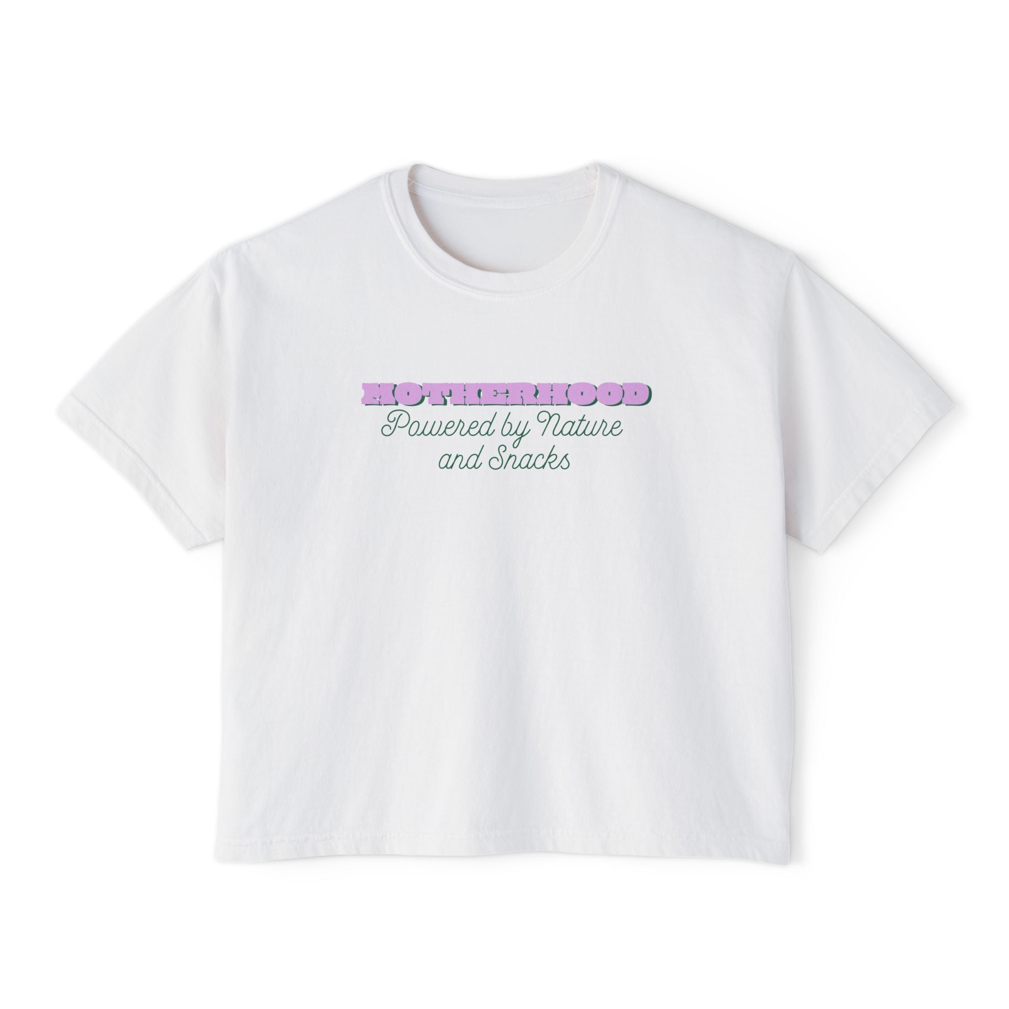 Motherhood Nature and Snacks Women's Boxy Tee