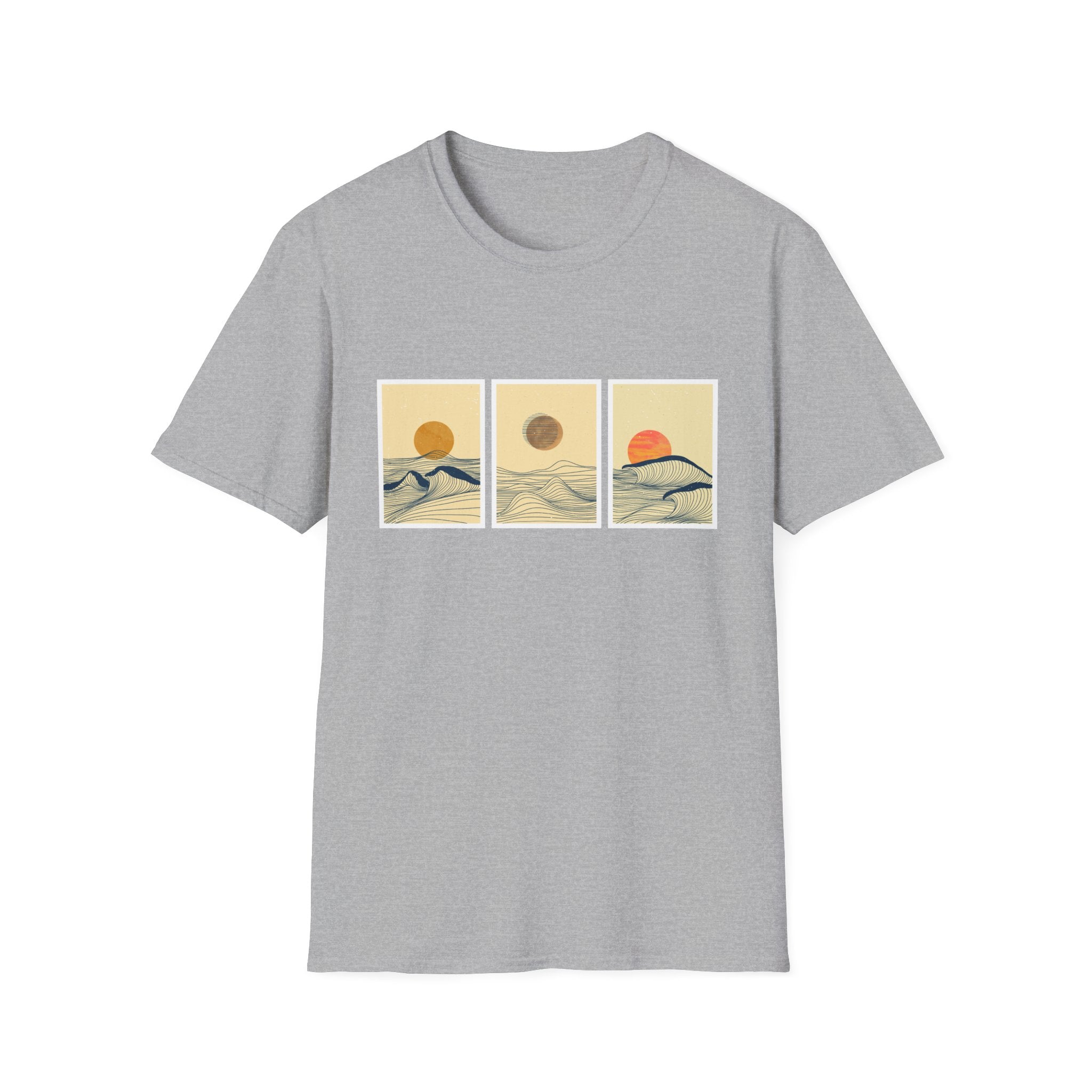 Trio Sun Sketch Unisex Softstyle T-Shirt