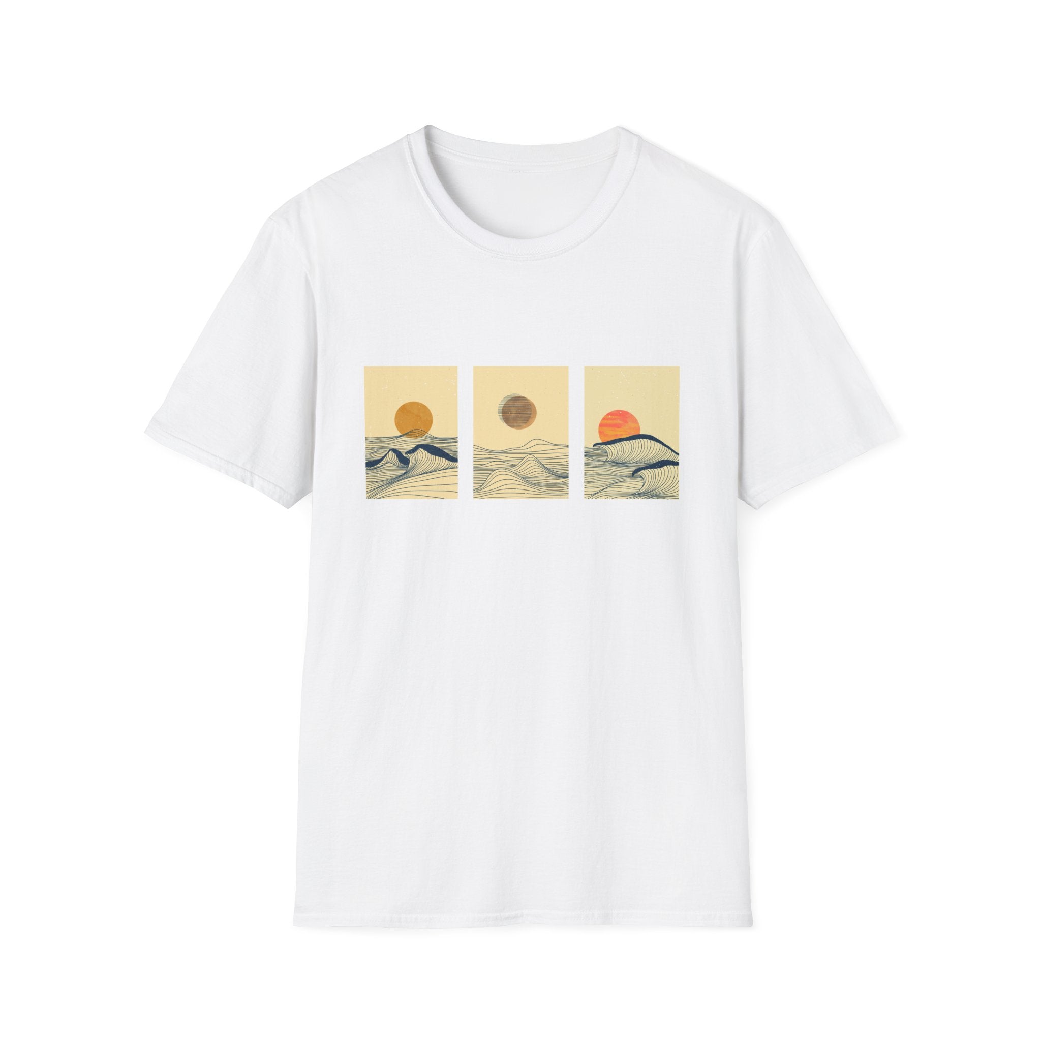 Trio Sun Sketch Unisex Softstyle T-Shirt