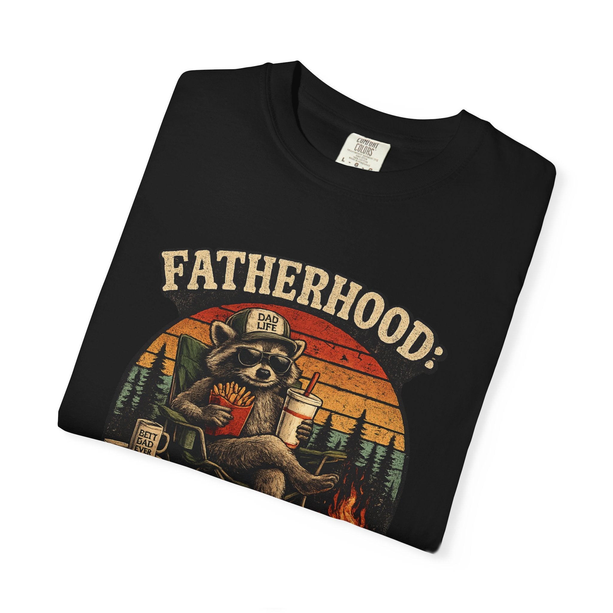 Fatherhood: Powered By Leftover Fries T-shirt