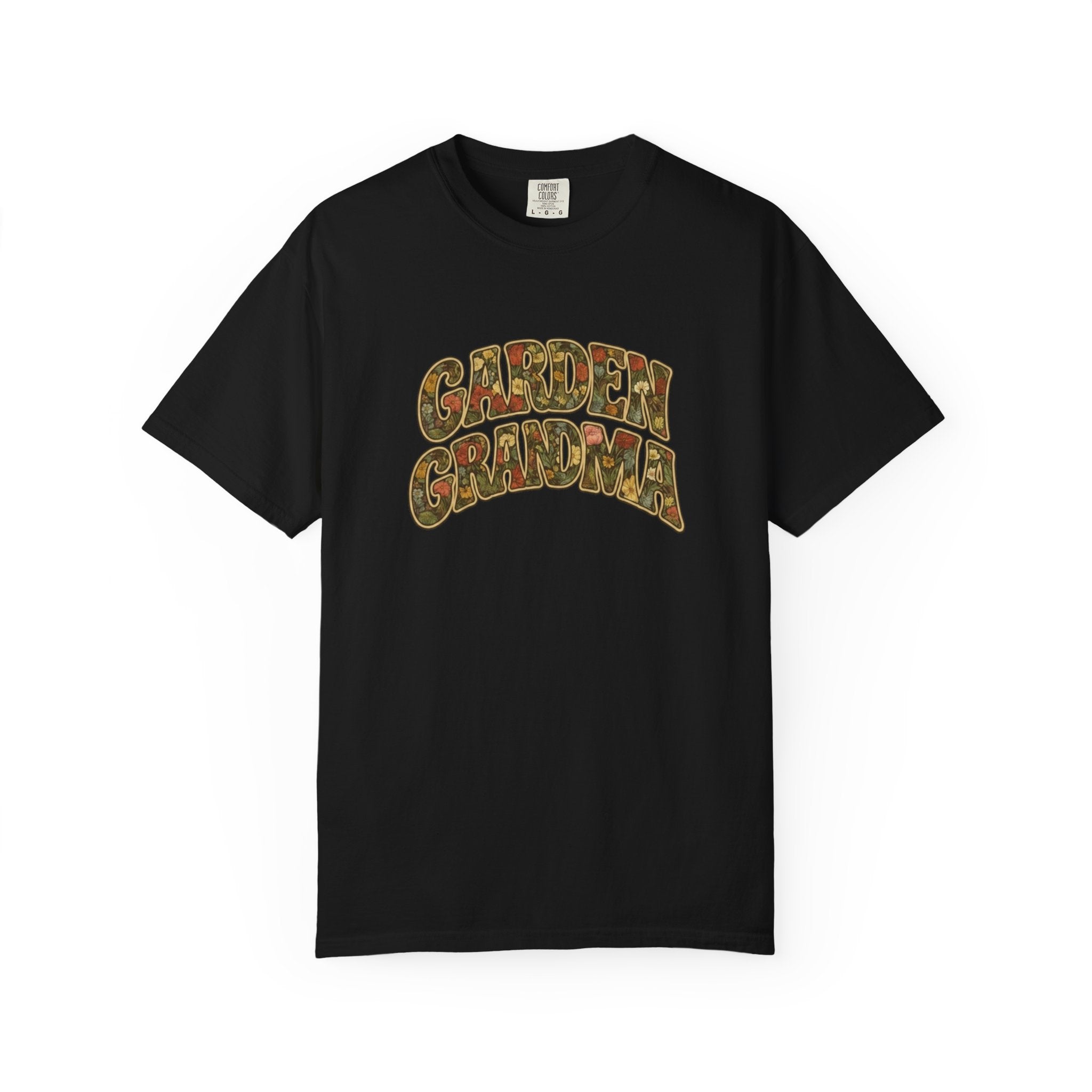 Garden Grandma Floral Design T-shirt