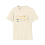 Sun and Waves Graphics Unisex Softstyle T-Shirt
