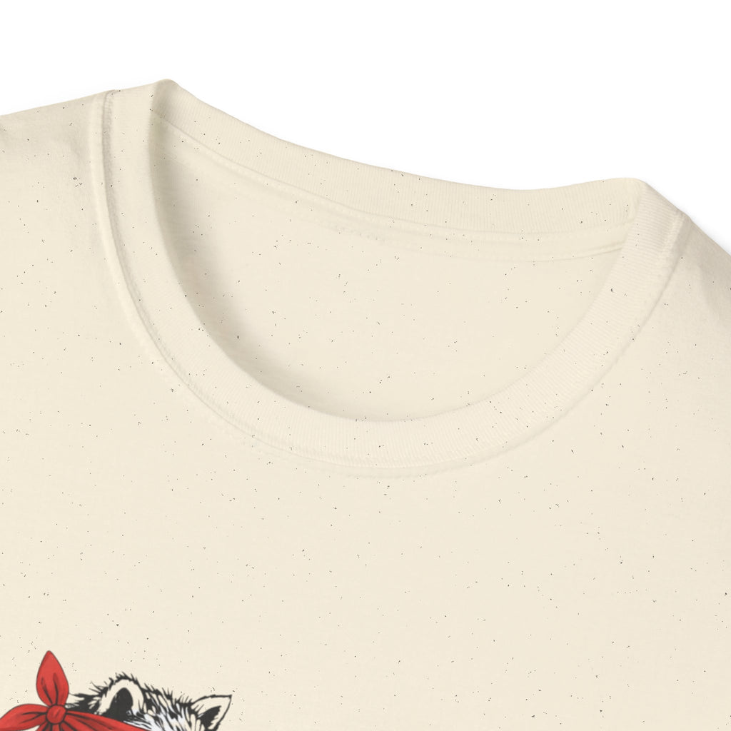 Raccoon Campfire Unisex Softstyle T-Shirt