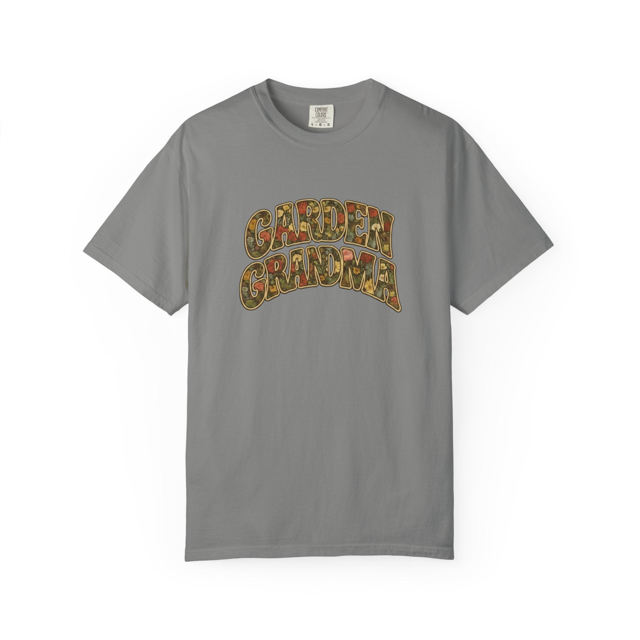 Garden Grandma Floral Design T-shirt