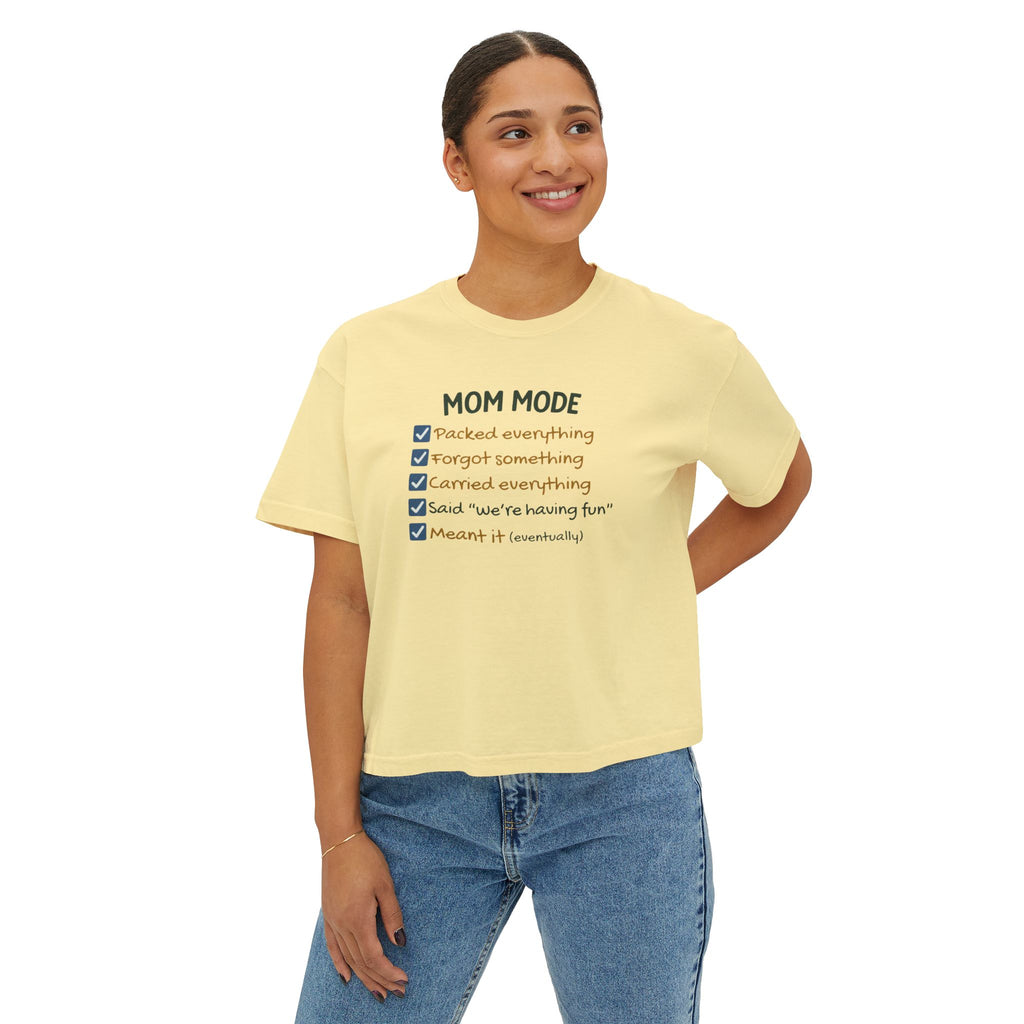 Mom Mode Women's Boxy Tee