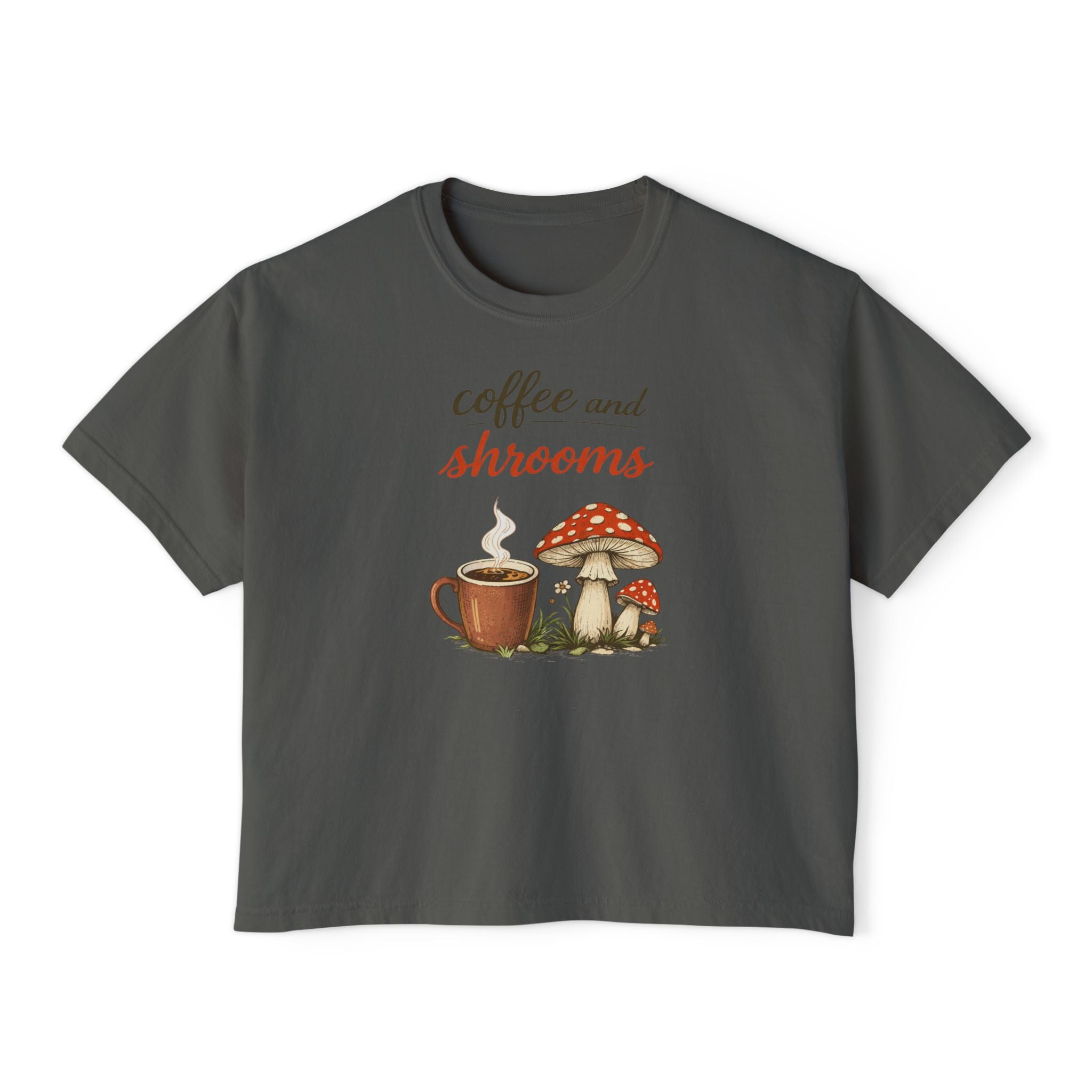 Coffee and Shrooms Women's Boxy Tee