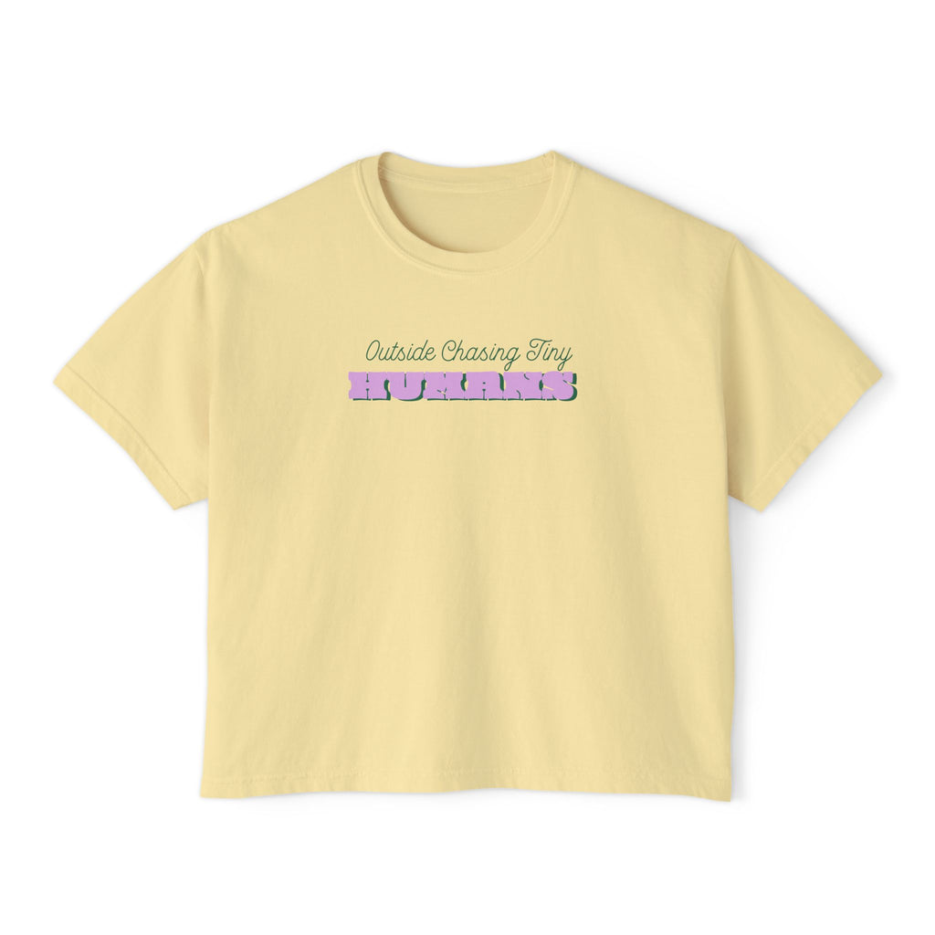 Outside Chasing Tiny Humans Women's Boxy Tee