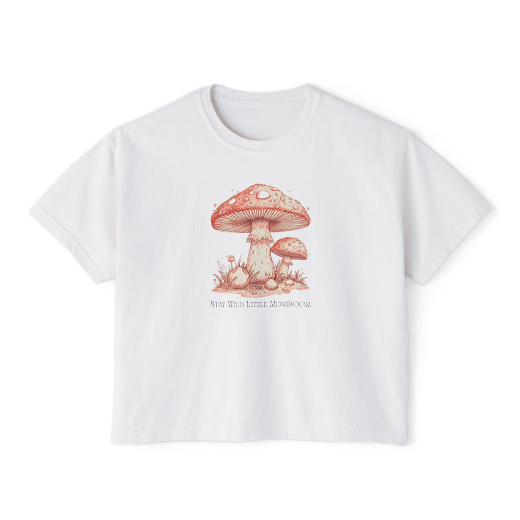 Stay Wild Little Mushroom Women's Boxy Tee