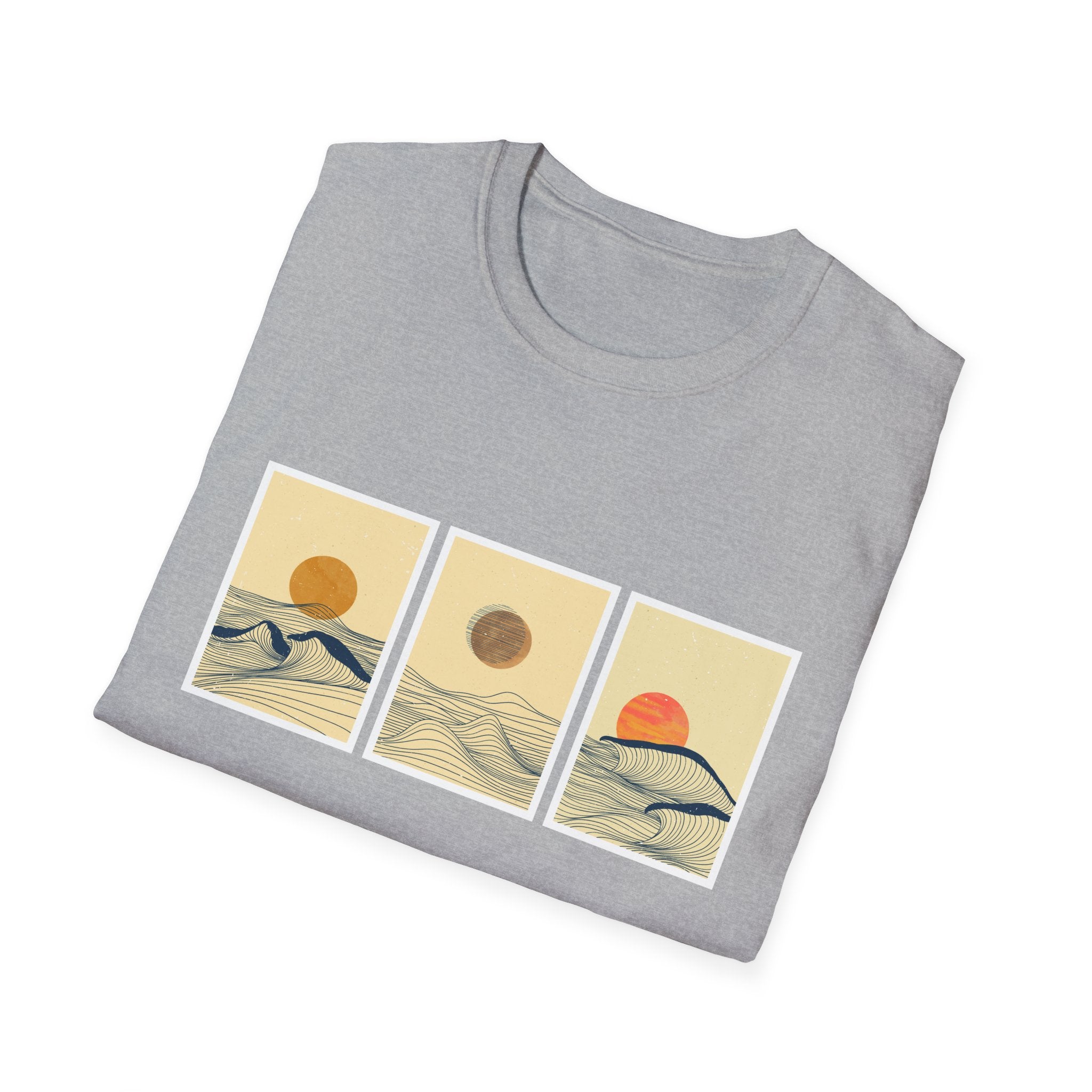 Trio Sun Sketch Unisex Softstyle T-Shirt