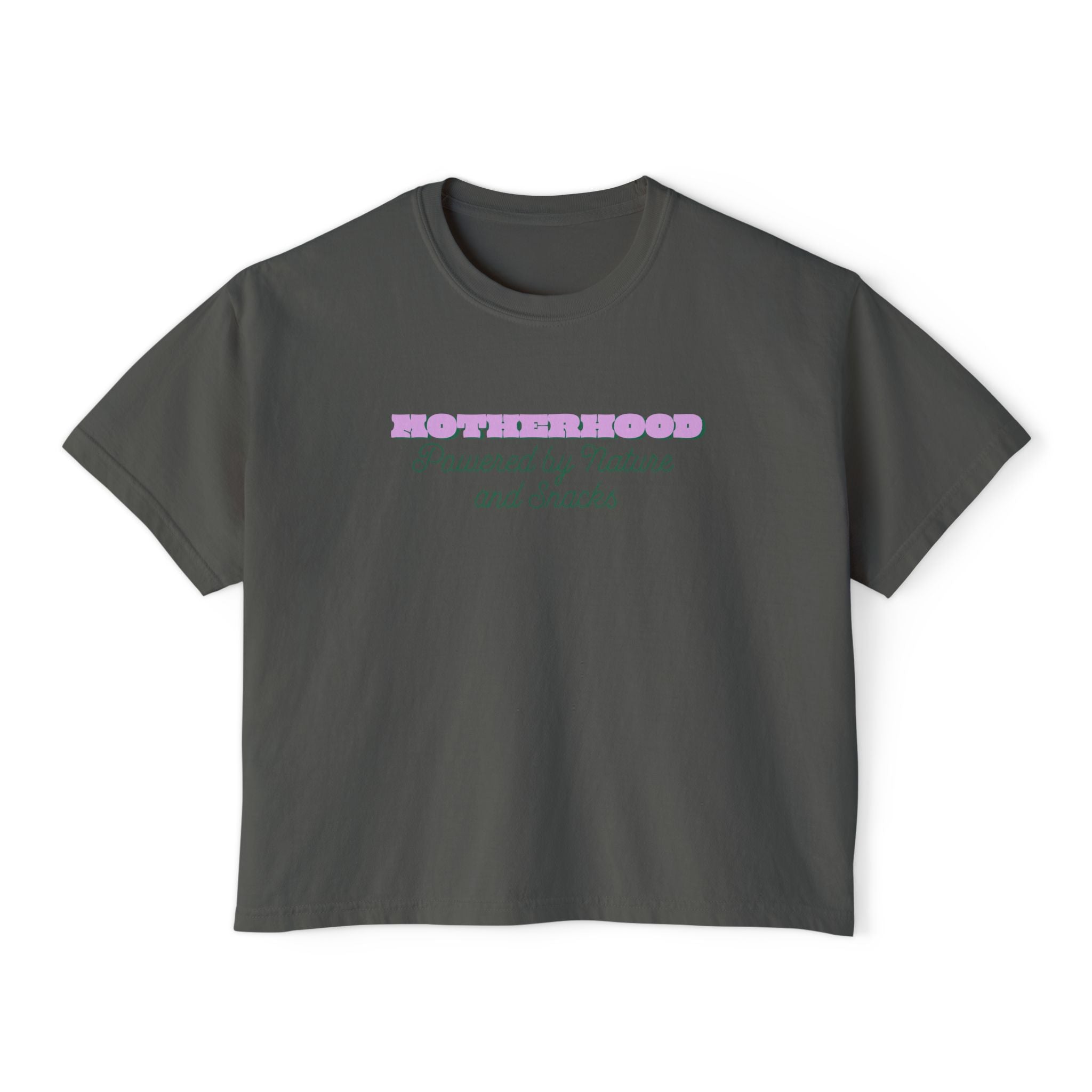 Motherhood Nature and Snacks Women's Boxy Tee