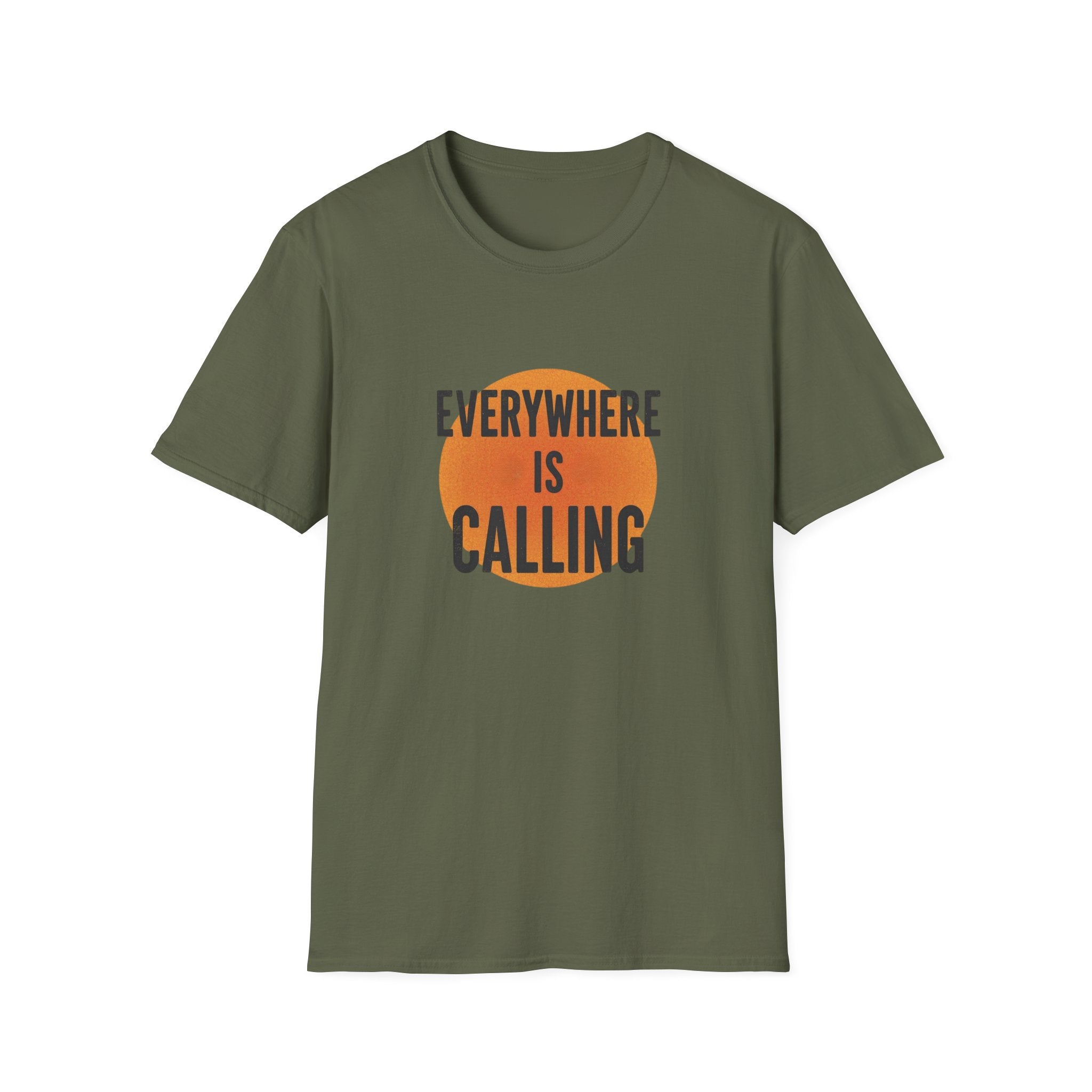Everywhere Is Calling Graphics Unisex Softstyle T-Shirt