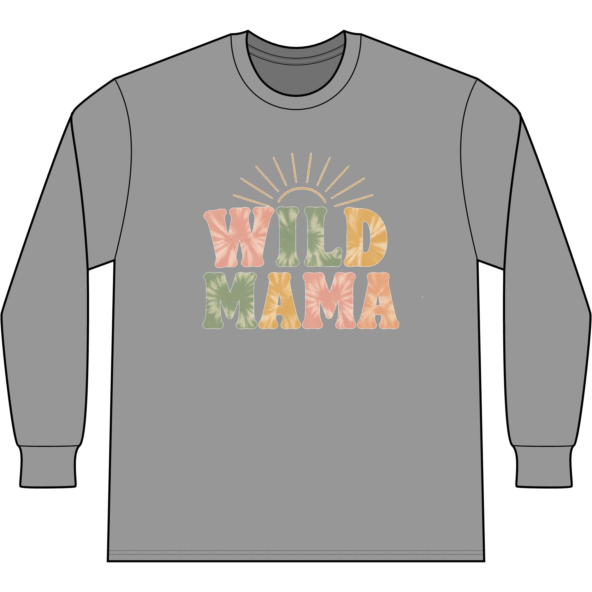 Wild Mama "Raising Wild Ones" Right Sleeve Tri Long