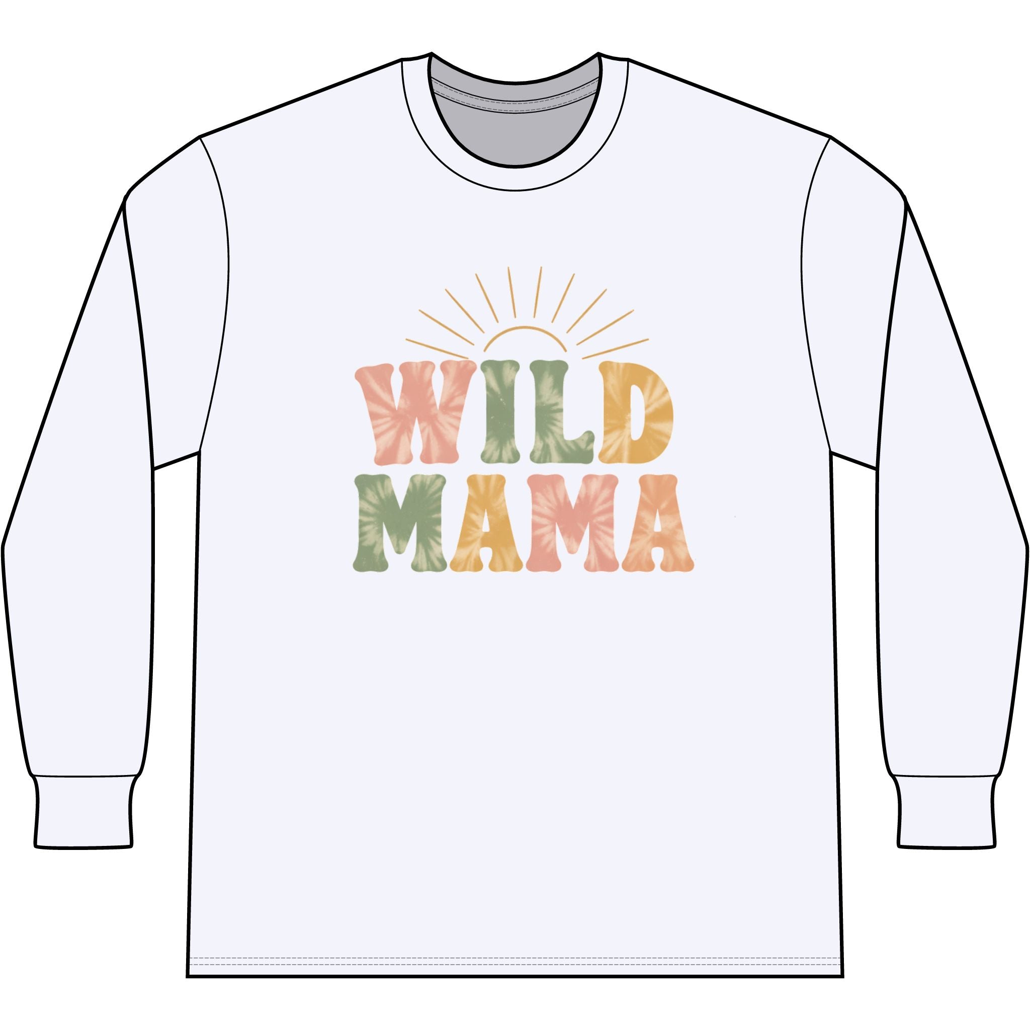 Wild Mama "Raising Wild Ones" Right Sleeve Tri Long