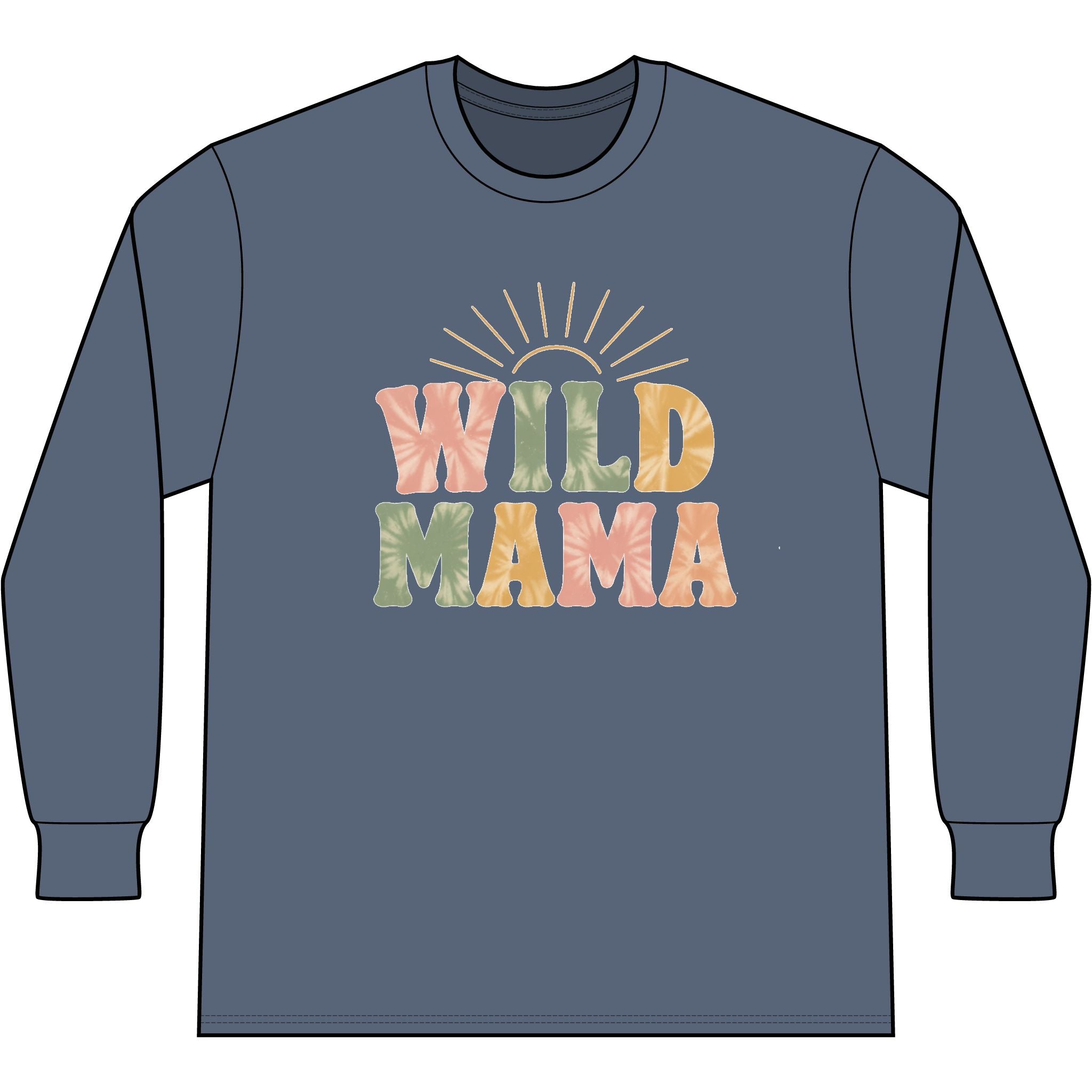 Wild Mama "Raising Wild Ones" Right Sleeve Tri Long