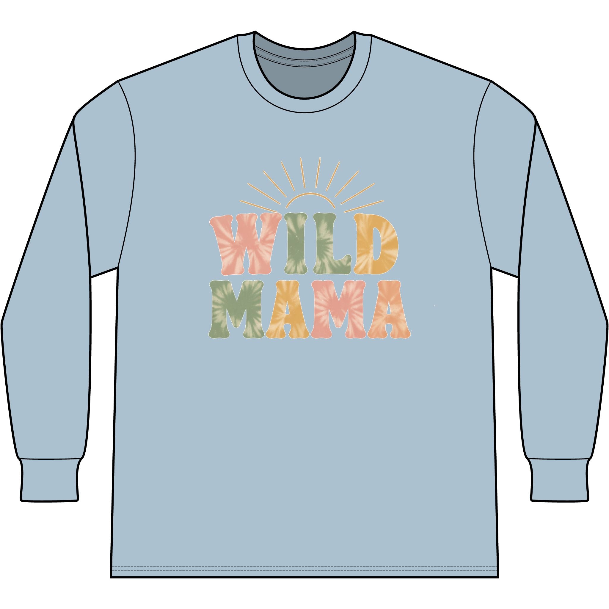 Wild Mama "Raising Wild Ones" Right Sleeve Tri Long
