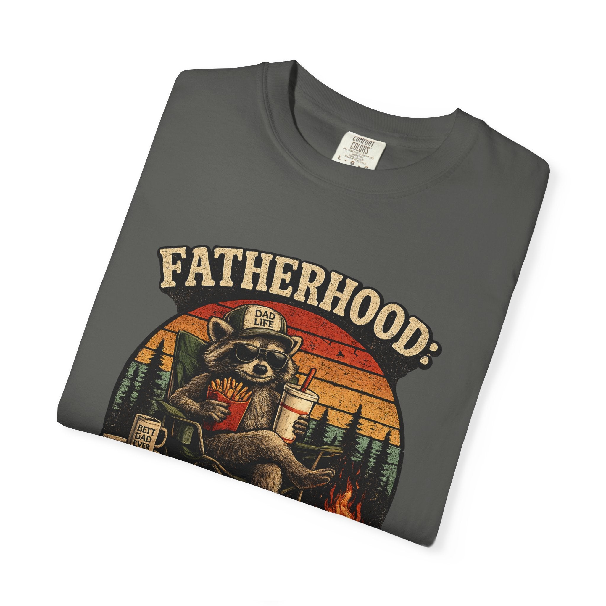 Fatherhood: Powered By Leftover Fries T-shirt
