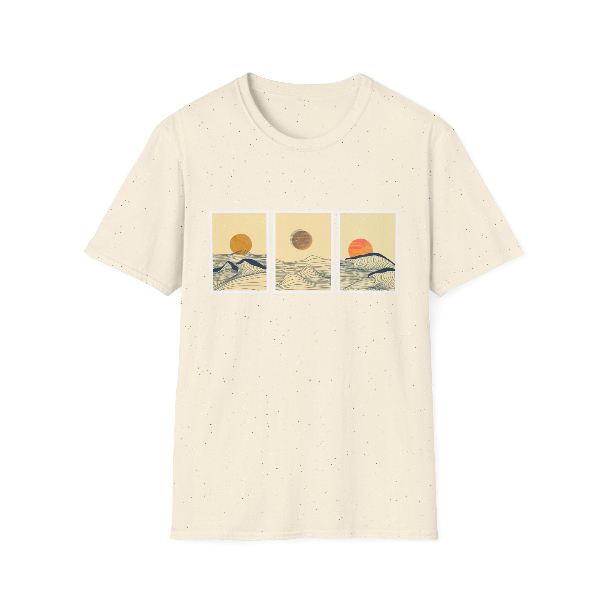 Trio Sun Sketch Unisex Softstyle T-Shirt