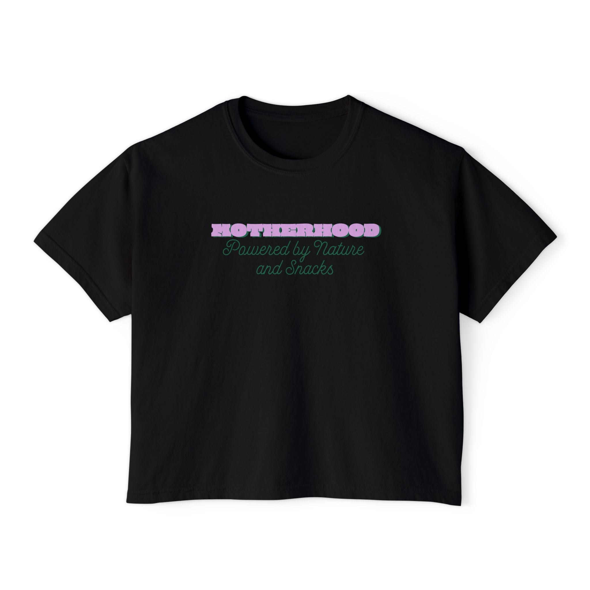 Motherhood Nature and Snacks Women's Boxy Tee