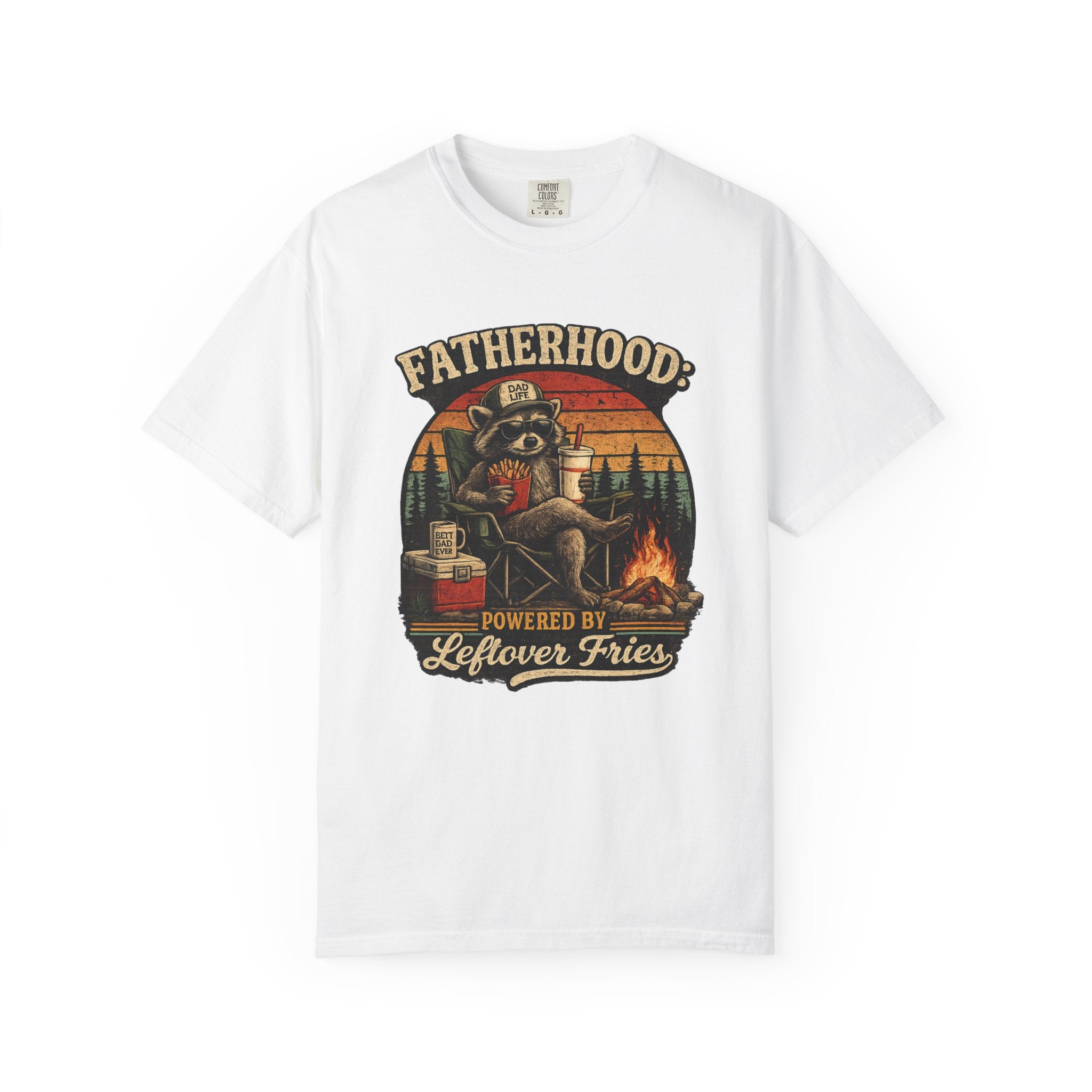 Fatherhood: Powered By Leftover Fries T-shirt