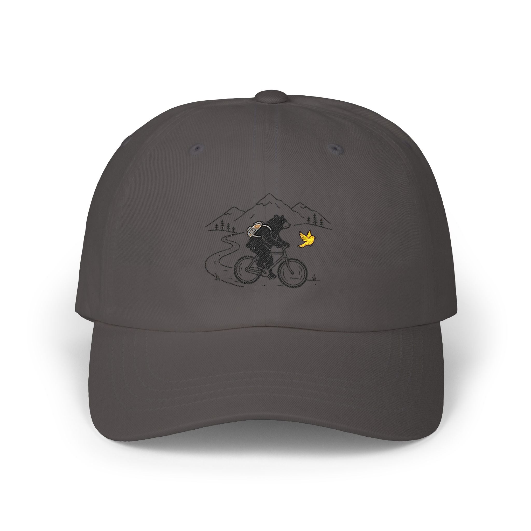 Bear on Bike Trail Cap