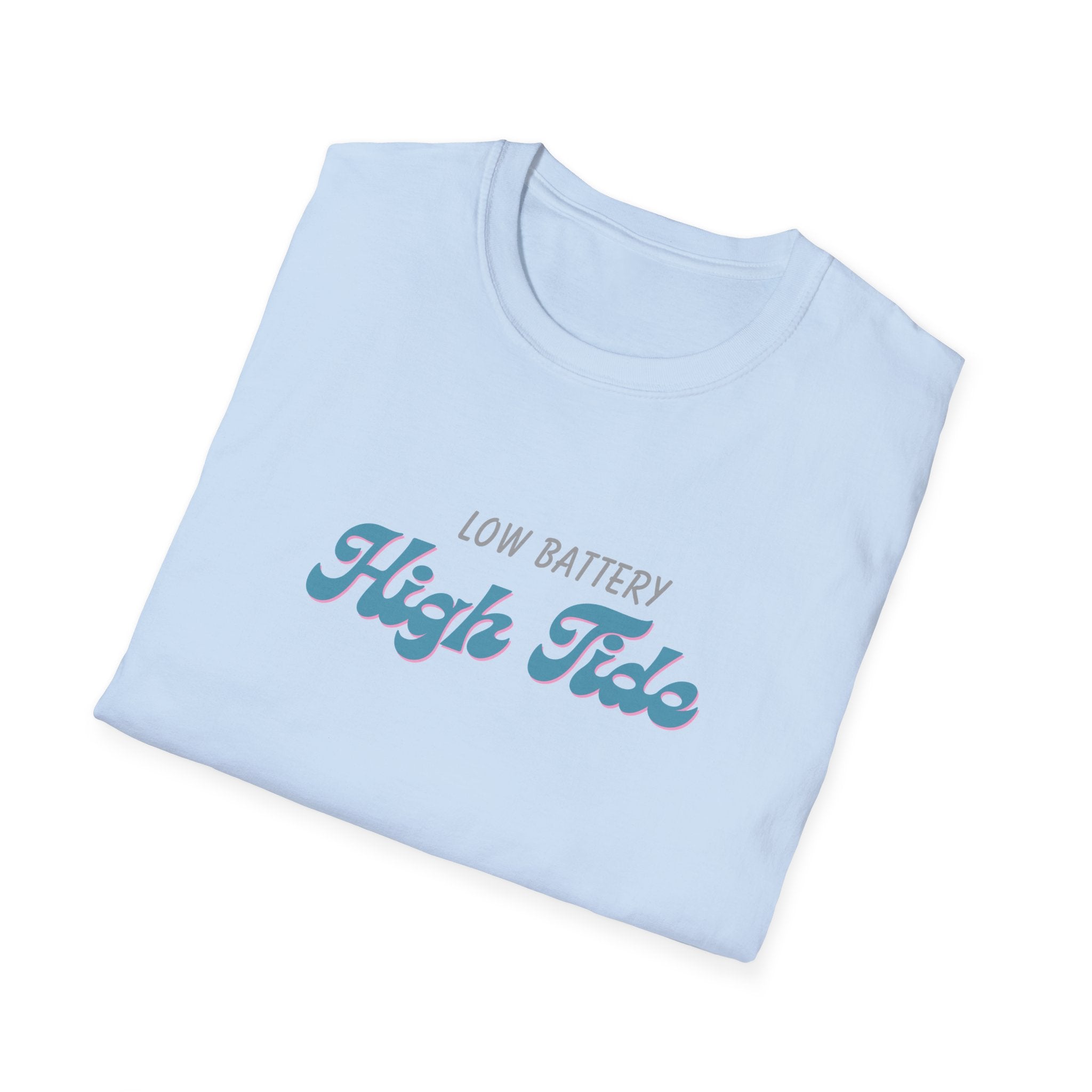 Low Battery High Tide Unisex Softstyle T-Shirt