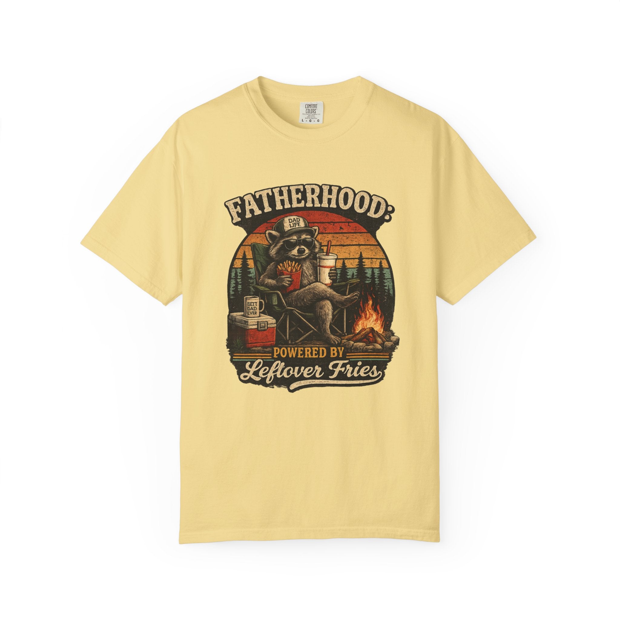 Fatherhood: Powered By Leftover Fries T-shirt