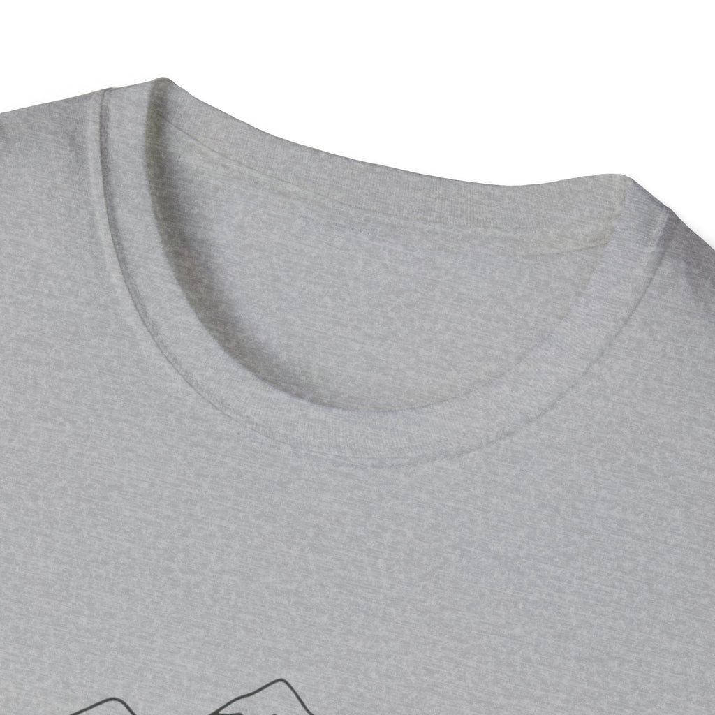 Bear On Bike Trail Unisex Softstyle T-Shirt