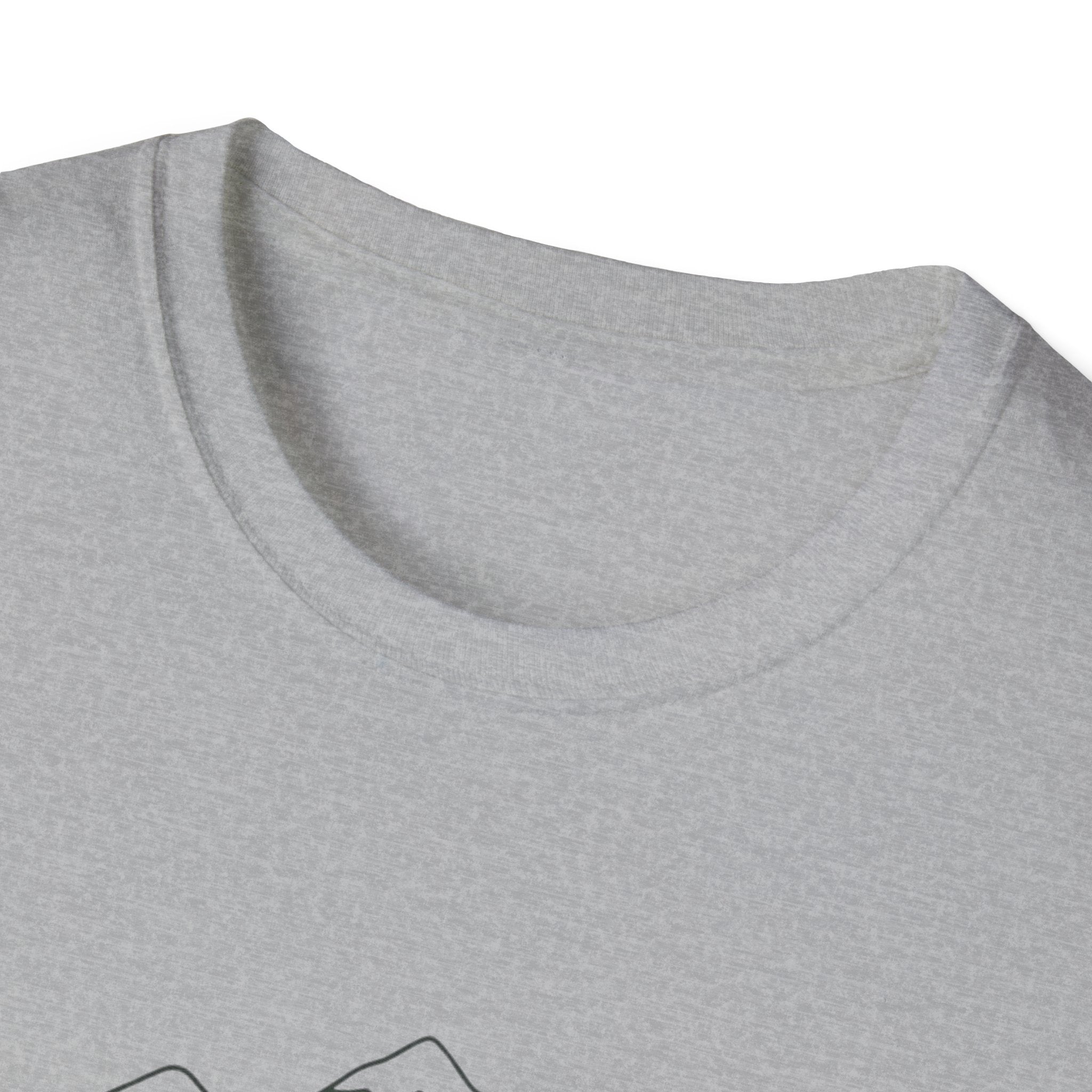 Bear On Bike Trail Unisex Softstyle T-Shirt