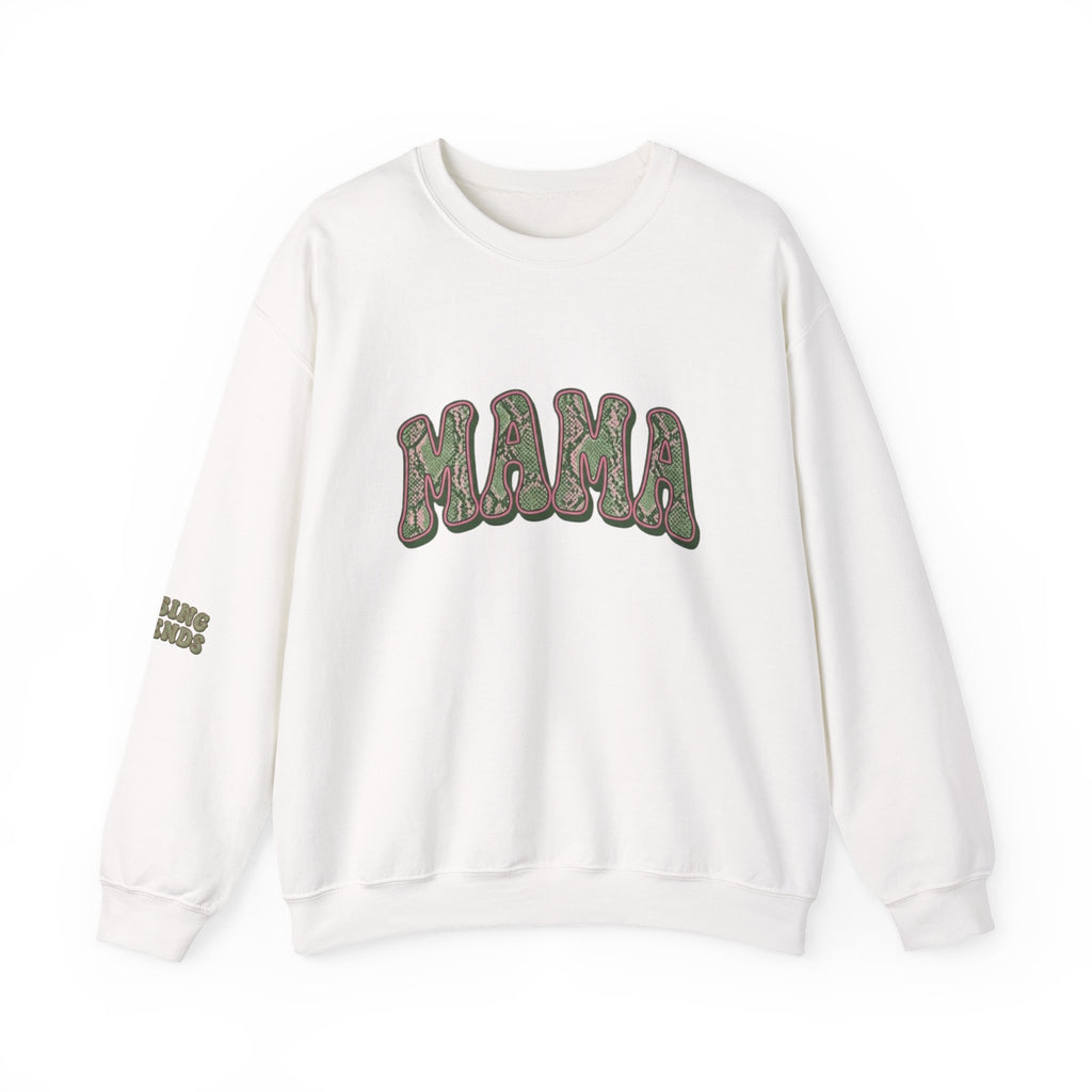 Mama "Raising Legends" Snake Skin Unisex Heavy Blend™ Crewneck Sweatshirt