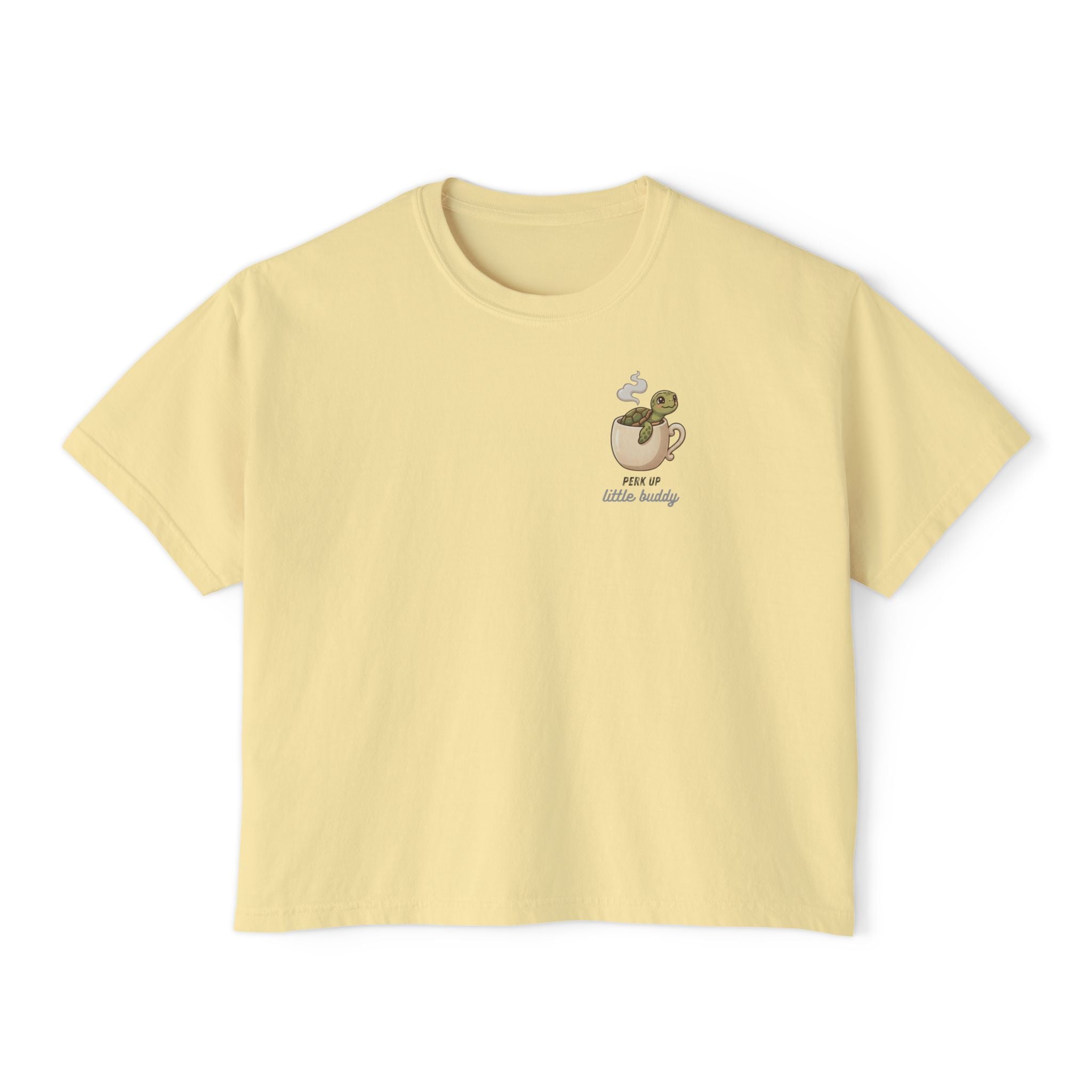 Perk Up Little Buddy Women's Boxy Tee
