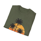 Retro Palm Tree Graphics Unisex Softstyle T-Shirt