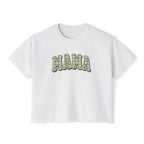 Retro Gingham style MAMA Women's Boxy Tee