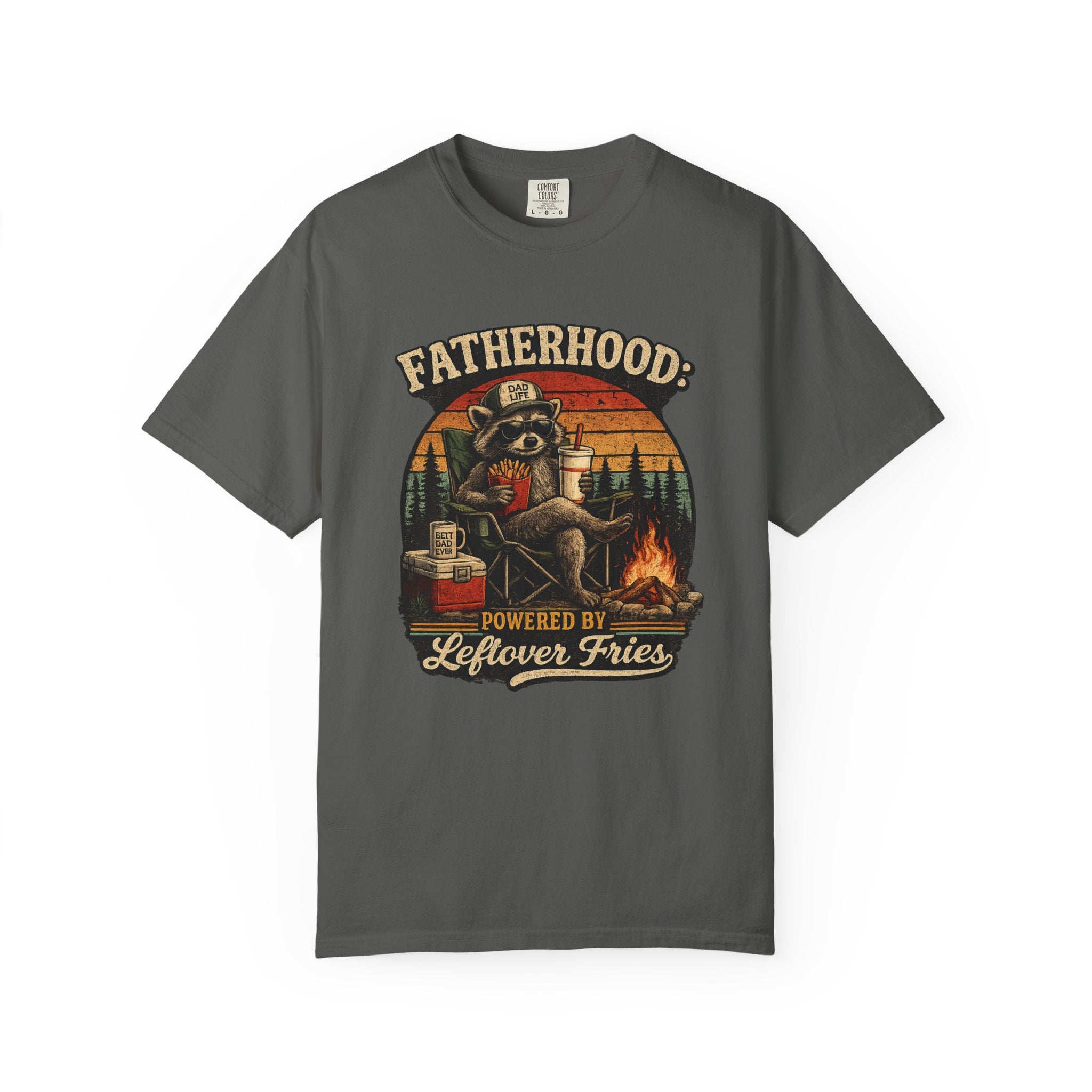 Fatherhood: Powered By Leftover Fries T-shirt