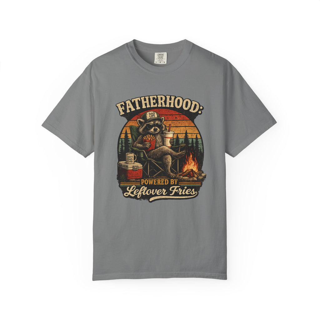 Fatherhood: Powered By Leftover Fries T-shirt