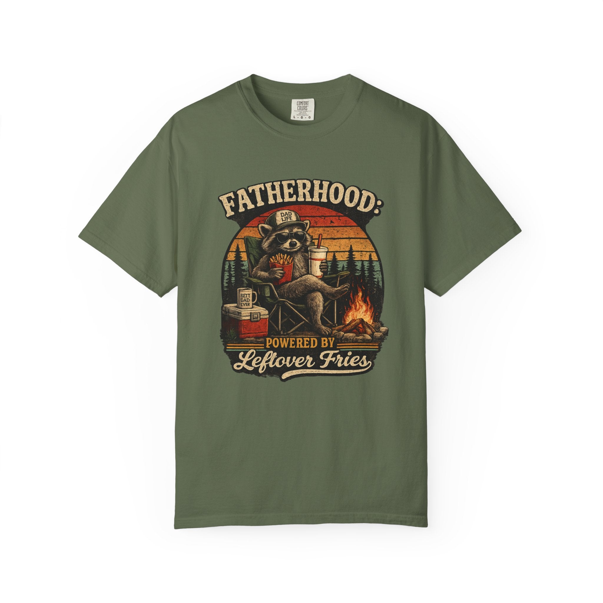 Fatherhood: Powered By Leftover Fries T-shirt