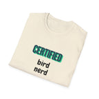 Certified Bird Nerd Unisex Softstyle T-Shirt