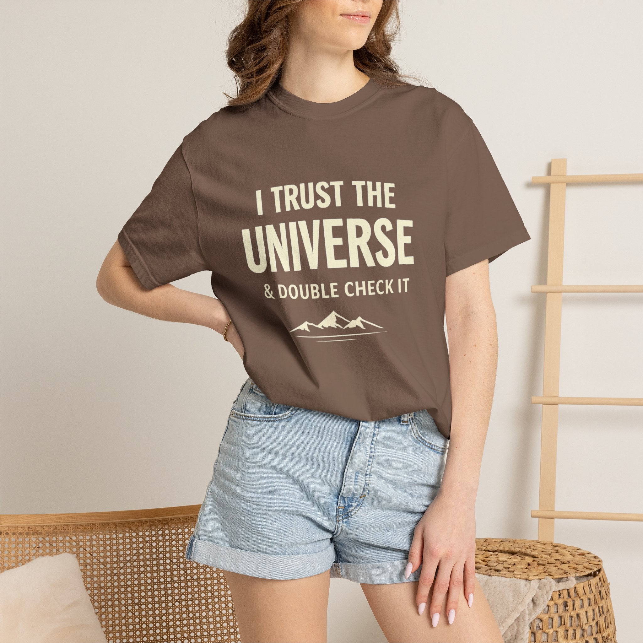 I Trust The Universe & Double Check It Comfort Colors T-shirt