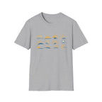 Sun and Waves Graphics Unisex Softstyle T-Shirt